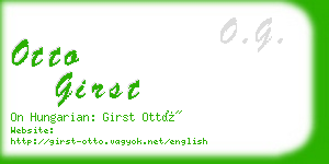 otto girst business card